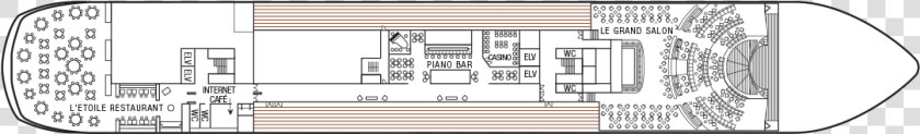 A Deck Plan Of Deck 5 Of The M s Paul Gauguin   Ms Paul Gauguin  HD Png DownloadTransparent PNG