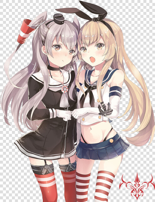 Kantai Shimakaze X Amatsukaze  HD Png DownloadTransparent PNG