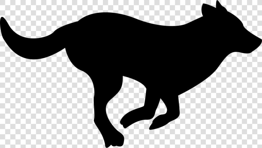 Running Dog Silhouette   Black Running Dog Clipart  HD Png DownloadTransparent PNG