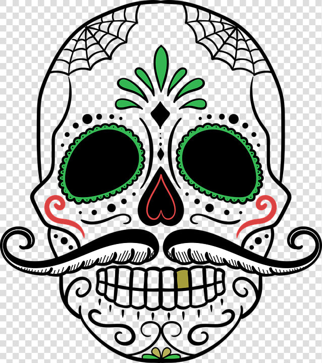 Day Of The Dead  Skull  Sugar Skull  Skeleton  Dead   Day Of The Dead Skull With Hat  HD Png DownloadTransparent PNG