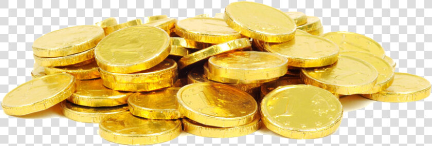 Chocolate Coin Gold Coin Christmas   Transparent Background Gold Coin  HD Png DownloadTransparent PNG