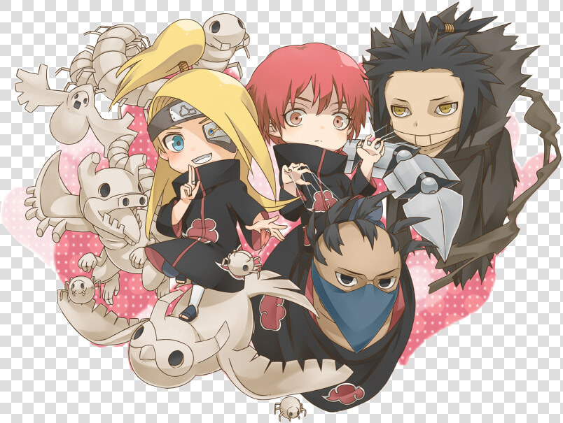  deisaso  deidara  sasori  naruto  akatsuki  narutoshippuden   Acatsqui Naruto Shippuden Chibi  HD Png DownloadTransparent PNG