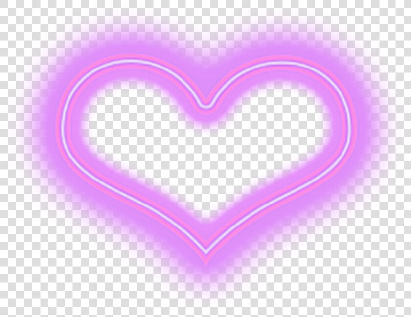  neon  heart  neonheart  love  freetoedit   Heart  HD Png DownloadTransparent PNG