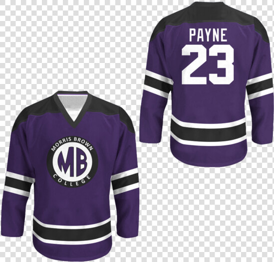 Martin Morris Brown College Hockey Jersey Color   Voorhees Jersey  HD Png DownloadTransparent PNG