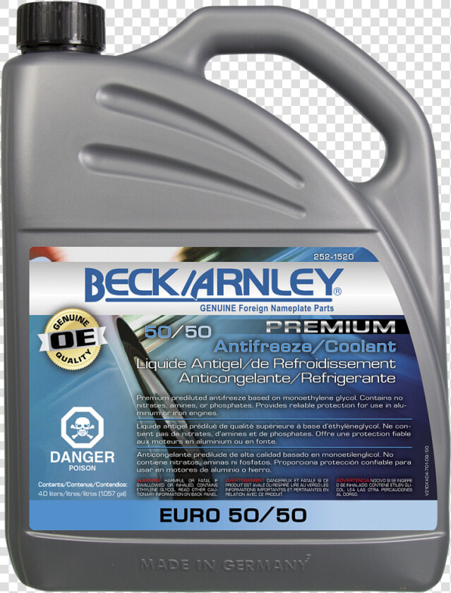 Euro5050   Beck Arnley Euro Coolant  HD Png DownloadTransparent PNG