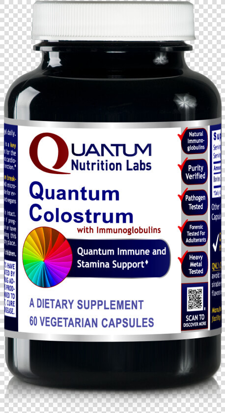 Quantum Colostrum With Immunoglobulins Dietary Supplement   Nucleotides Supplements  HD Png DownloadTransparent PNG