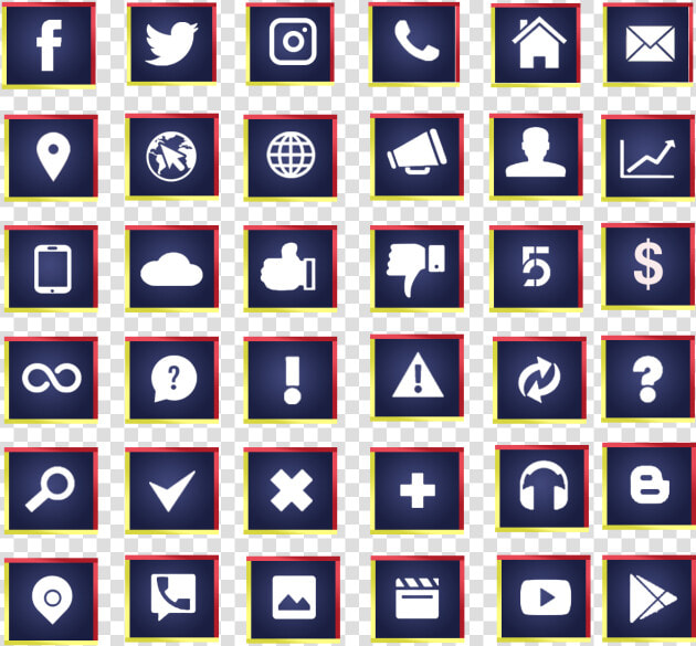 Social Media Icons Collection  Facebook  Twitter  Instagram   Hiking Icon Free Vector  HD Png DownloadTransparent PNG