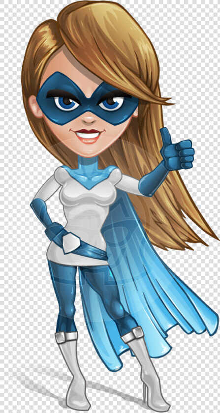 Pretty Superhero Woman Cartoon Vector Character Aka   Made Up Superheroes Cartoon  HD Png DownloadTransparent PNG