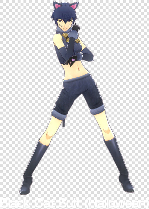 Black Cat Suit   Naoto Shirogane Halloween Costume  HD Png DownloadTransparent PNG