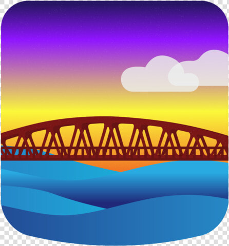 Fairport Lift Bridge New York Lift Bridge Flat Vector   Graphic Design  HD Png DownloadTransparent PNG