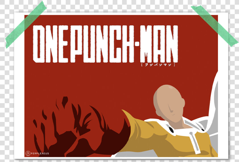 One Punch Man Saitama Minimalist Poster   One Punch Man Anime Design T Shirt  HD Png DownloadTransparent PNG