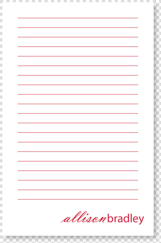 Custom Notepad Personalized Standard Lines   Paper  HD Png DownloadTransparent PNG