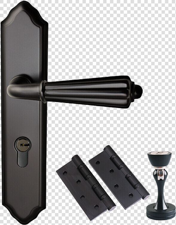 Black Wooden Indoor Security Mortise Door Lock   Gate  HD Png DownloadTransparent PNG