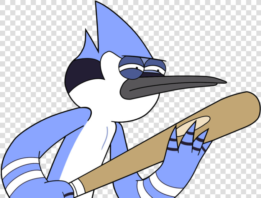 Mordecai With A Bat By Kol98 d4xopyr   Regular Show Mordecai With A Bat  HD Png DownloadTransparent PNG