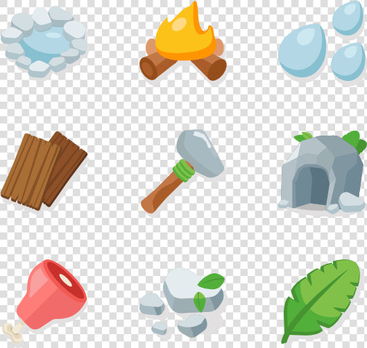 Boulder Vector Flat Stone   Stone Age Icons Png  Transparent PngTransparent PNG