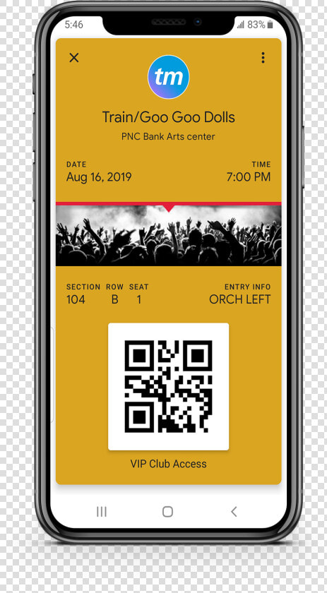 Live Nation Mobile Ticket Confirmation  HD Png DownloadTransparent PNG