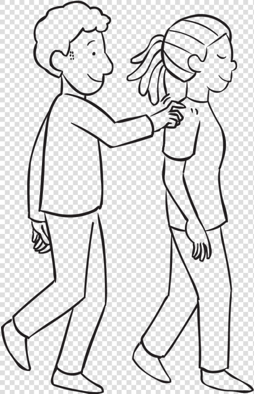 Man Tapping Woman On Shoulder As Part Of Fun Partner   Tapping On Shoulder  HD Png DownloadTransparent PNG