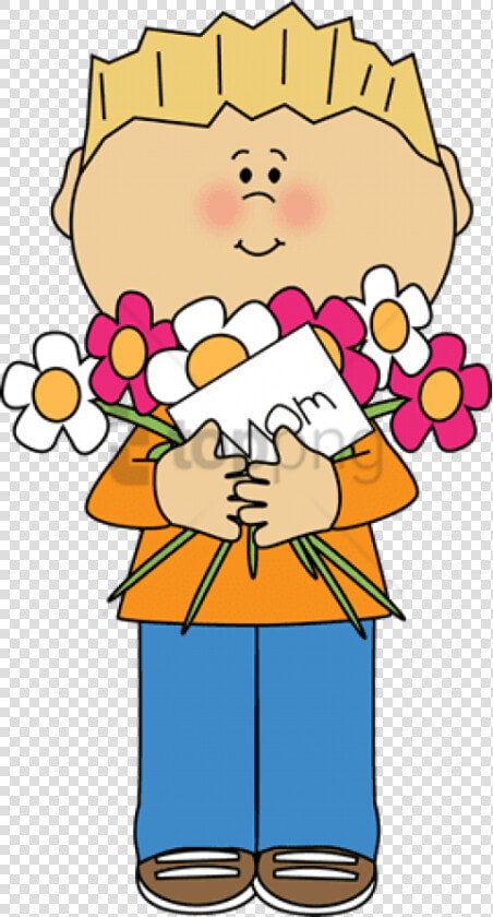 Free Png Happy Mother S Day Boy   Clipart Of Mothers Day  Transparent PngTransparent PNG