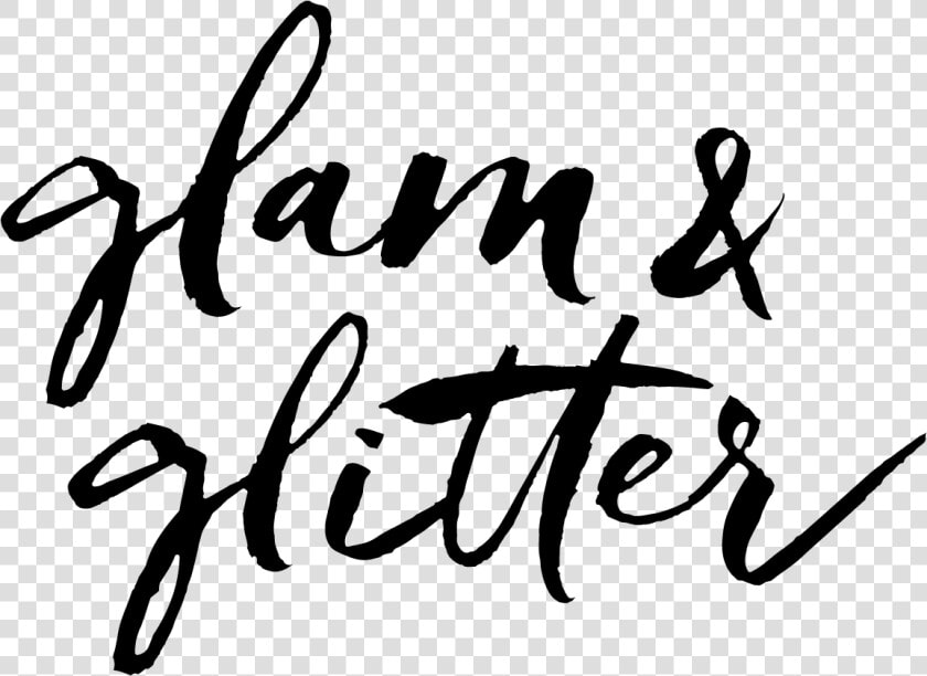 Black White Photos  Black And White  Glam And Glitter    Calligraphy  HD Png DownloadTransparent PNG