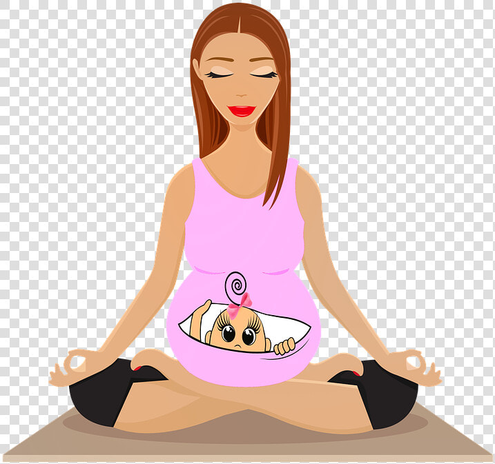 Ibu Hamil Kartun Yoga  HD Png DownloadTransparent PNG