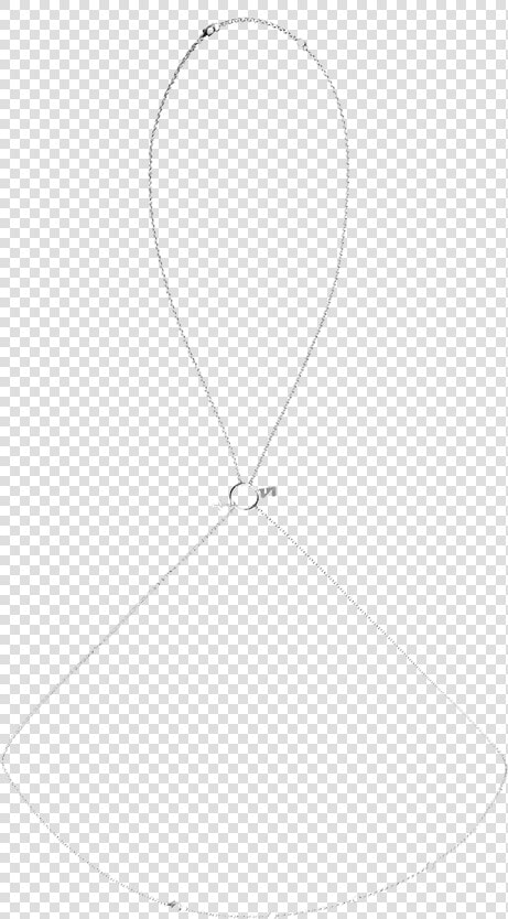 Silver Metal Body Chain With Small Charm   Silver  HD Png DownloadTransparent PNG