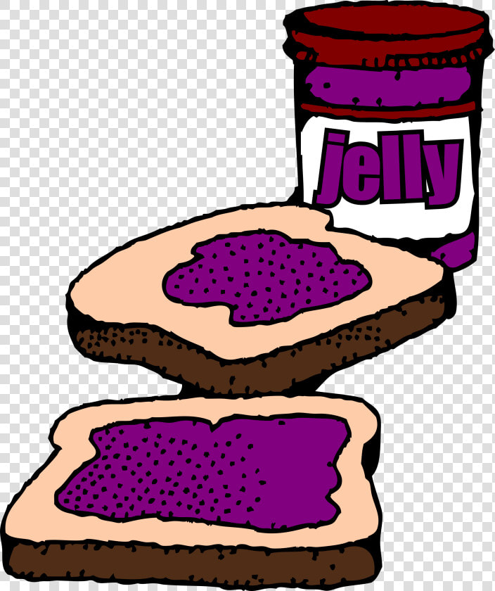 Colorized Peanut Butter And Jelly Sandwich Clip Arts   Jelly Clipart  HD Png DownloadTransparent PNG