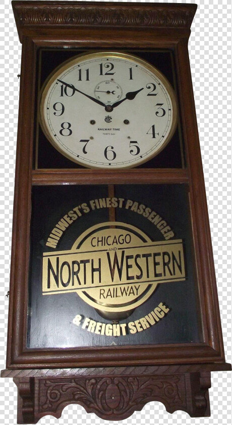 Chicago  amp  North Western Railway   Quartz Clock  HD Png DownloadTransparent PNG