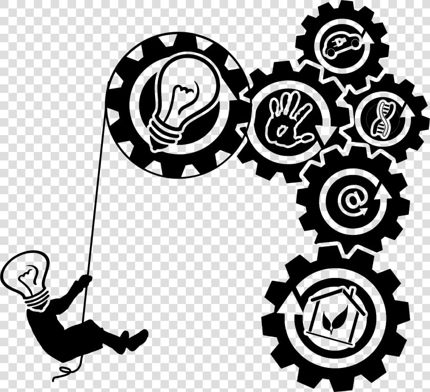 Idea  Action  A Better Home Clip Arts   Creativity Logo Black And White  HD Png DownloadTransparent PNG