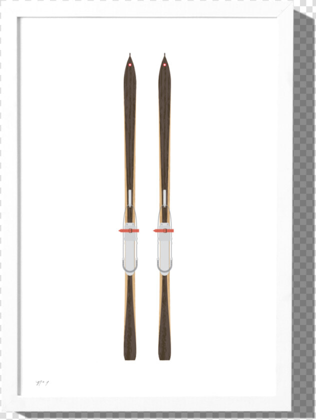 Vintage Skis Art Print With Optional Frame   Missile  HD Png DownloadTransparent PNG