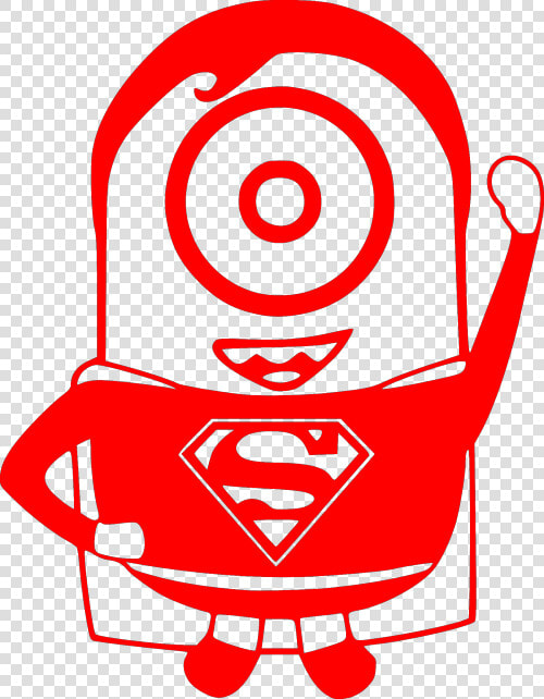 Please Note That The White Image Is A White Sticker   Superman Minion Black And White  HD Png DownloadTransparent PNG