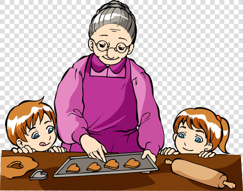 Baking With Grandma Clipart  HD Png DownloadTransparent PNG