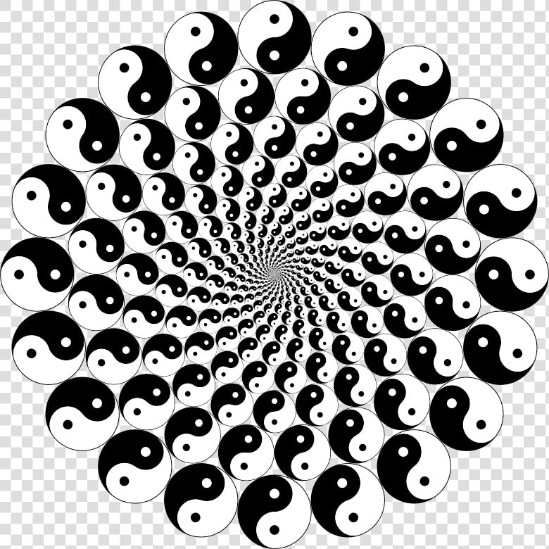 Transparent Yin Yang Clipart   Optical Illusion  HD Png DownloadTransparent PNG