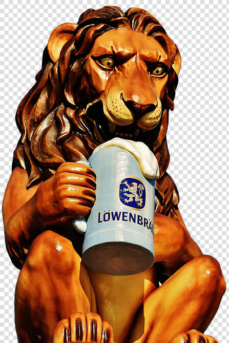 Lion  Figure  Oktoberfest  Munich  Beer Tent  Brewery   Lowenbrau Beer  HD Png DownloadTransparent PNG