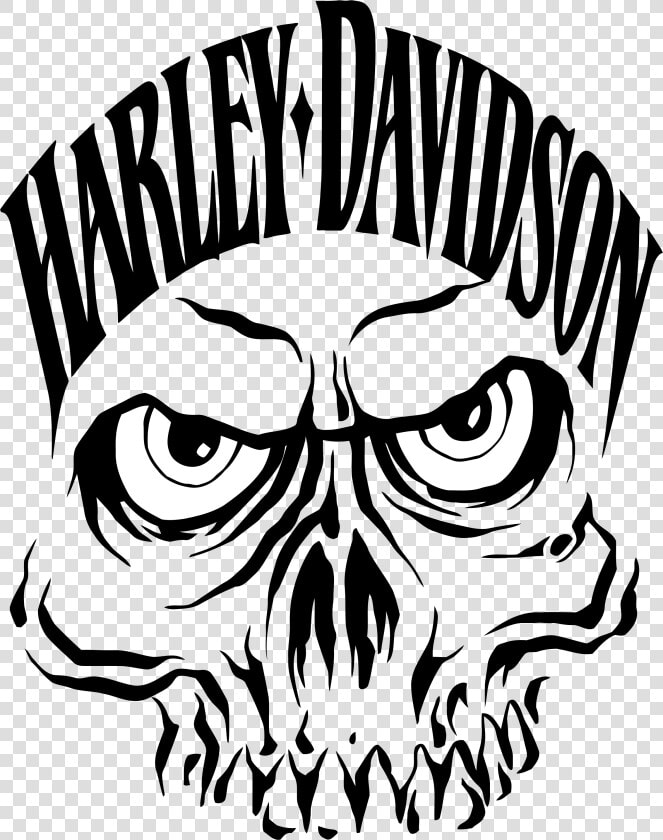 I Just Like The Simple Skull Face   Simple Harley Davidson Logo  HD Png DownloadTransparent PNG