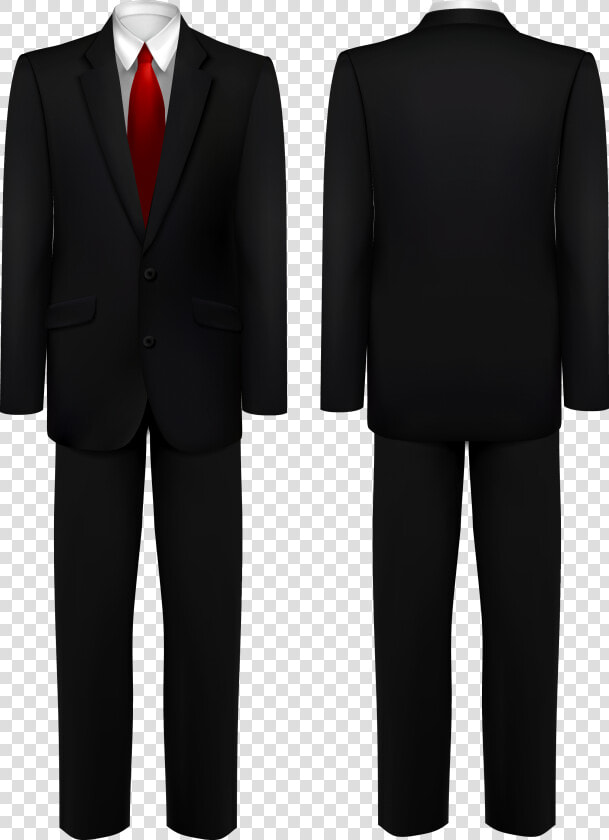 Gentleman Vector Tuxedo Suit   Whole Body Formal Attire Template  HD Png DownloadTransparent PNG