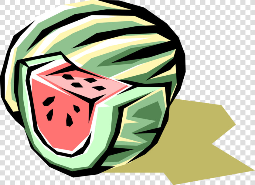 Vector Illustration Of Sliced Watermelon Melon Fruit   Watermelon  HD Png DownloadTransparent PNG