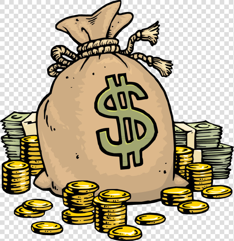 Money Cartoon Bag Png Download Free Clipart   Cartoon Transparent Background Money  Png DownloadTransparent PNG