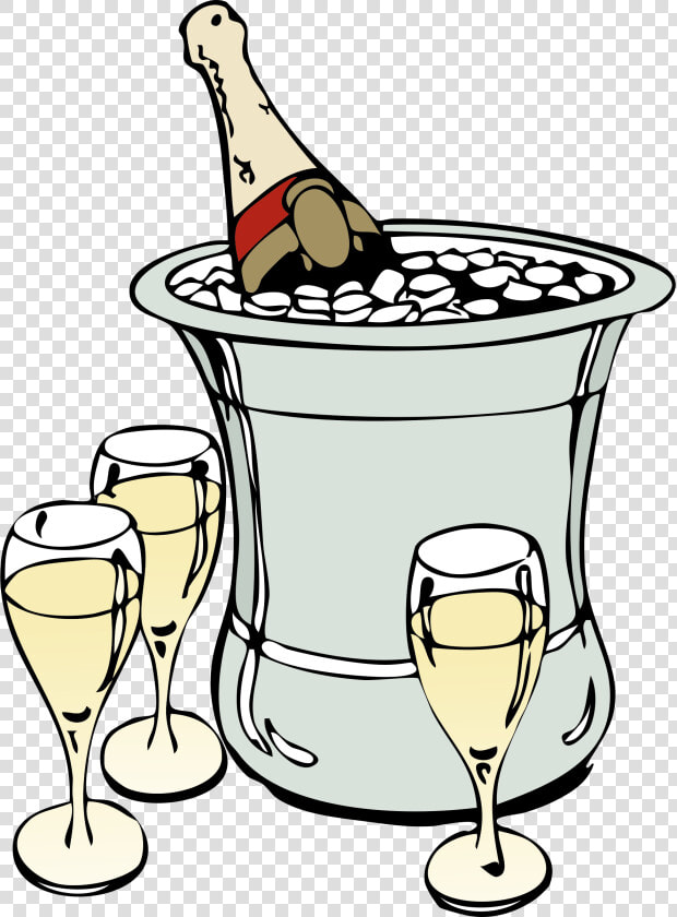 Champagne On Ice Clip Arts   Champagne Clip Art  HD Png DownloadTransparent PNG