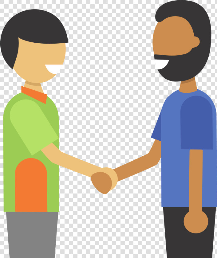 Transparent Clipart Handshakes   Two People Holding Hands Clip Art  HD Png DownloadTransparent PNG