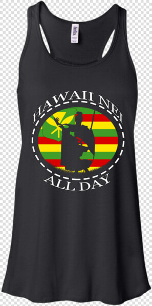 The Rising Sun Kanaka Maoli Flag Bella Canvas Flowy   Bella   Canvas Women  39 s B8800 Flowy Racerback Tank  HD Png DownloadTransparent PNG