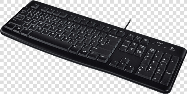 Logitech Keyboard K120 Us International English Us   Logitech Keyboard K120  HD Png DownloadTransparent PNG