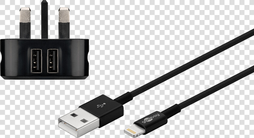 Apple Lightning Charging Kit Goobay   Micro Usb Power Supply  HD Png DownloadTransparent PNG