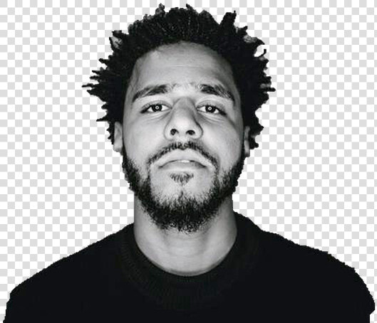 J Cole Portraits Black And White  HD Png DownloadTransparent PNG