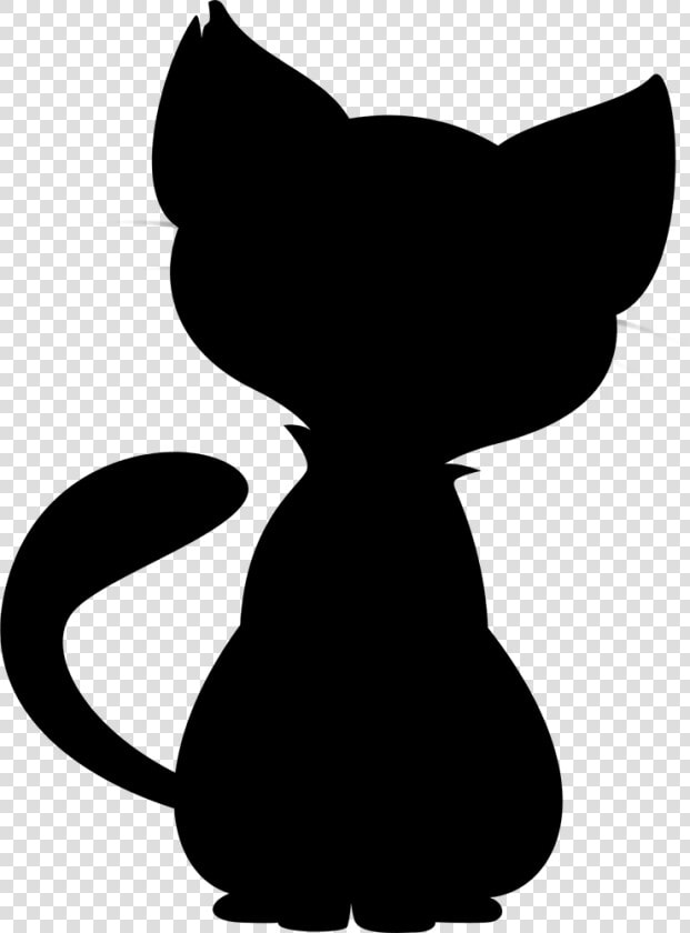 Black Cat Illustration Art Whiskers   Simple Cat Silhouette Transparent  HD Png DownloadTransparent PNG