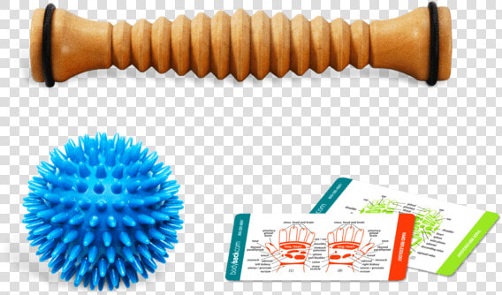 Wooden Foot Roller Bundle With Porcupine Massage Ball   Plantar Fasciitis  HD Png DownloadTransparent PNG