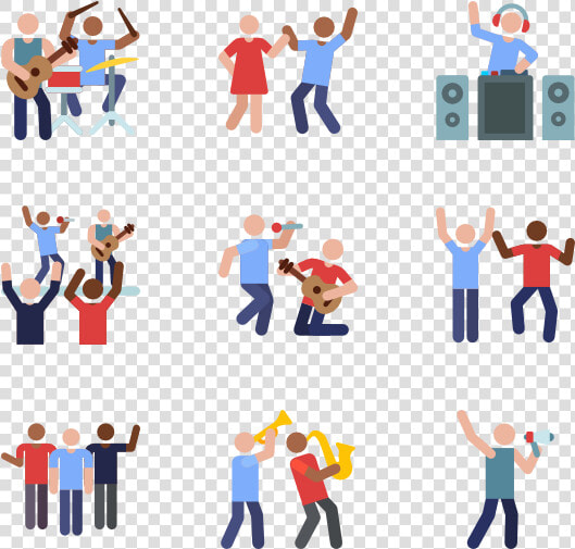 Essential Set   Festival People Icon Music  HD Png DownloadTransparent PNG