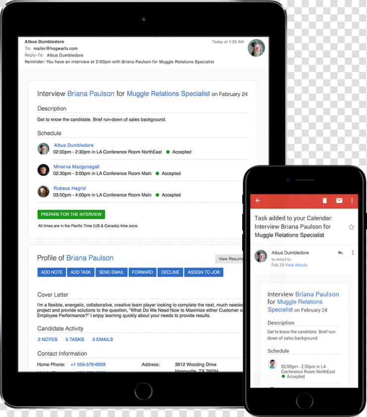 Notification Email For A Scheduled Interview On Phone   Iphone  HD Png DownloadTransparent PNG