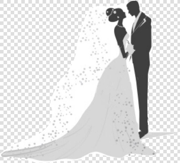 Transparent Bride Silhouette Png   Bride And Groom Silhouette  Png DownloadTransparent PNG