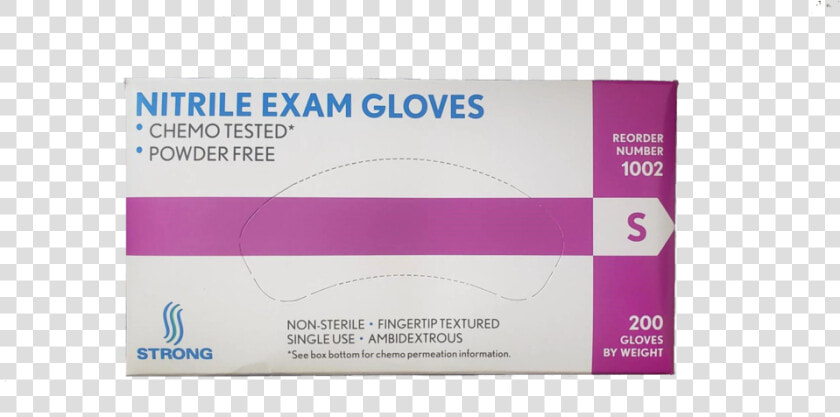 Glove Nitrile Exam Powder Free Non Sterile Textured   Label  HD Png DownloadTransparent PNG