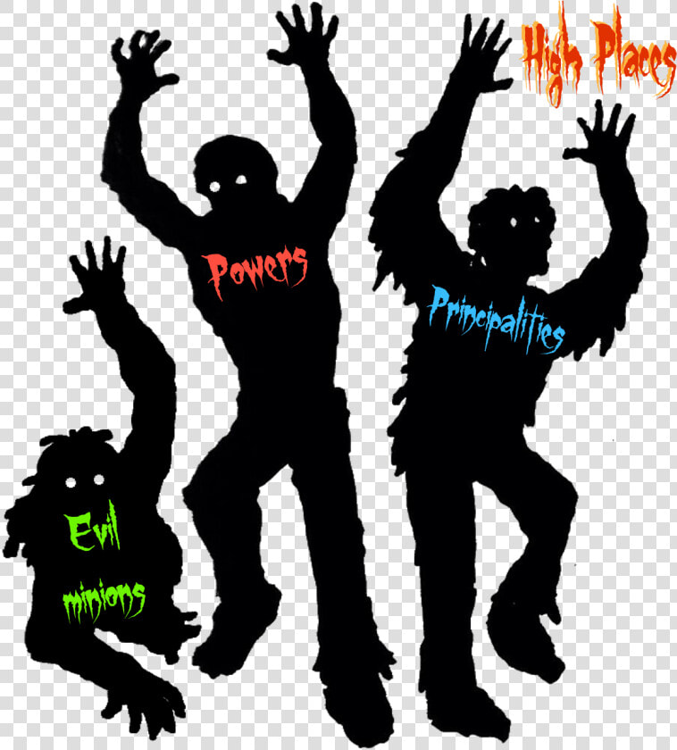 And When They Began To Sing And To Praise  The Lord   Zombie Silhouette Png  Transparent PngTransparent PNG